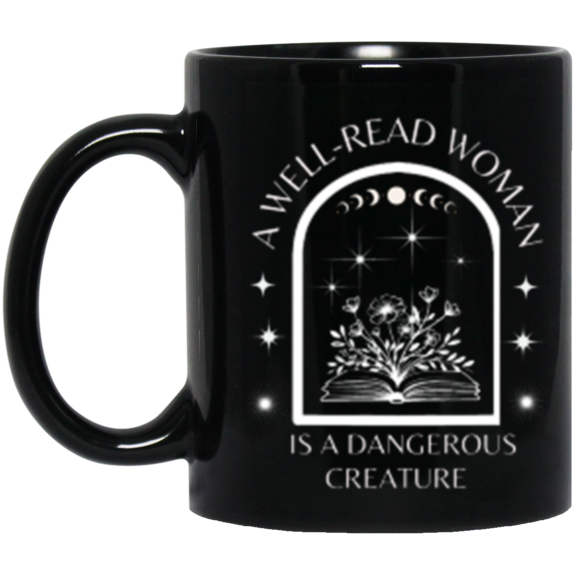 WELL READ WOMAN -11oz Black Mug