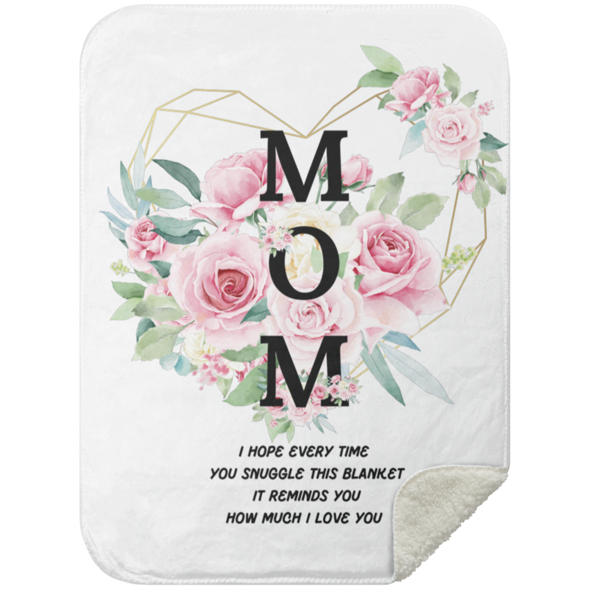 Mom 50x60 sherpa Blanket