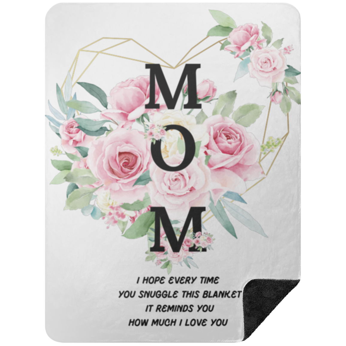 Mom 50x60 sherpa Blanket