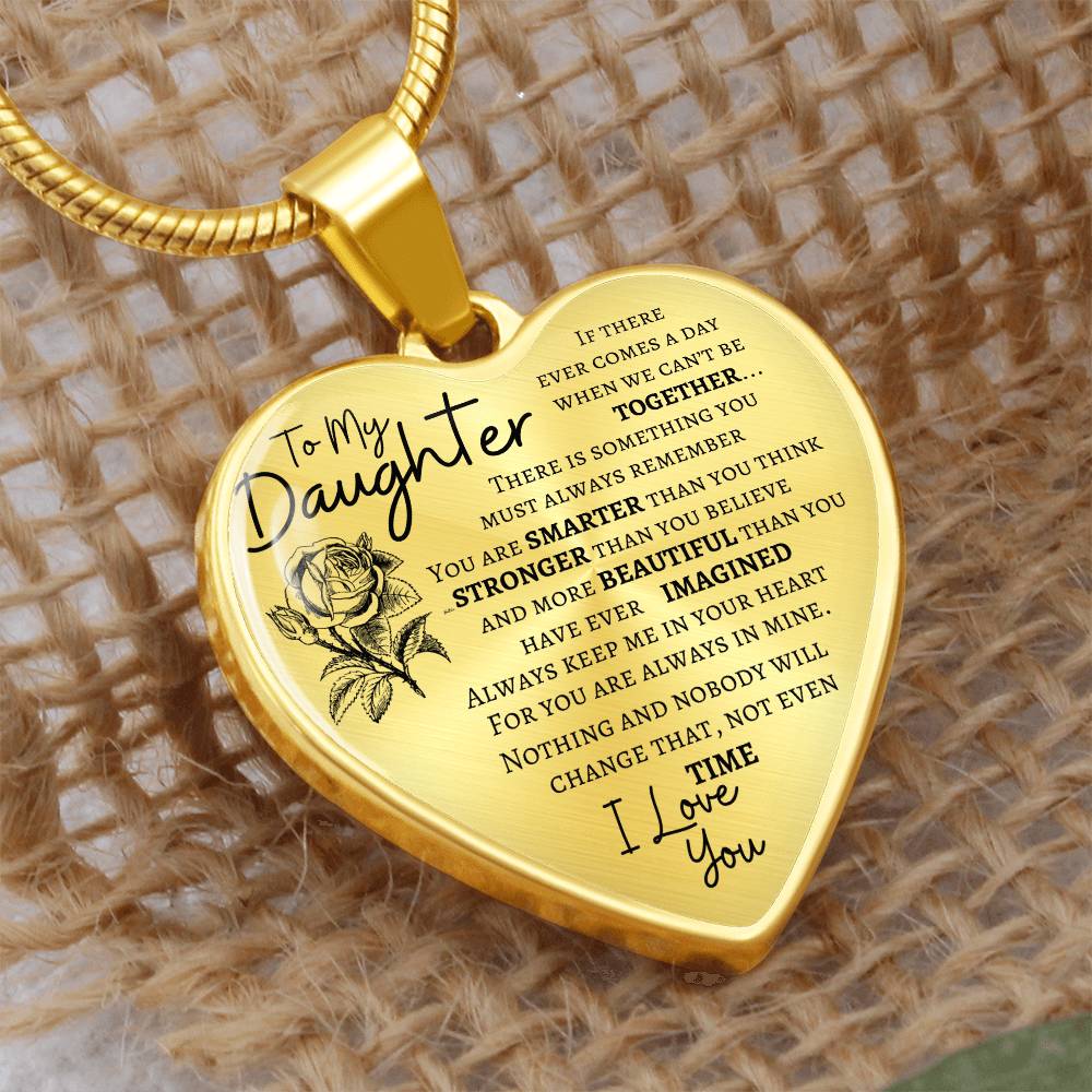 To My Daughter Necklace