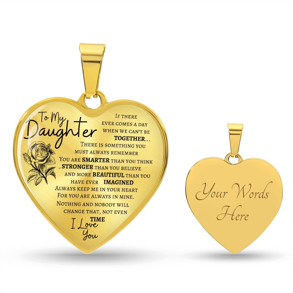 To My Daughter Necklace