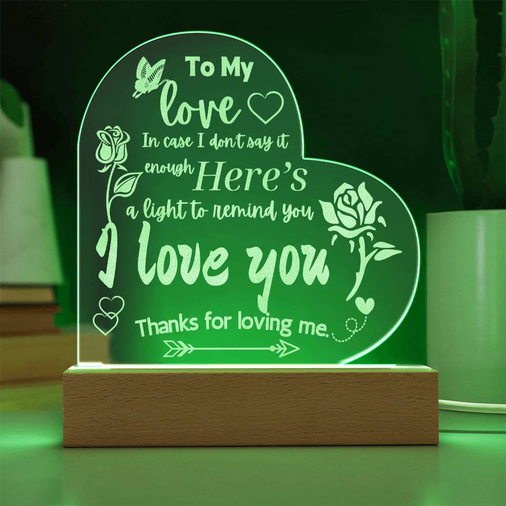 To My Love Light