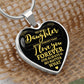 For My Daughter Forever Necklace