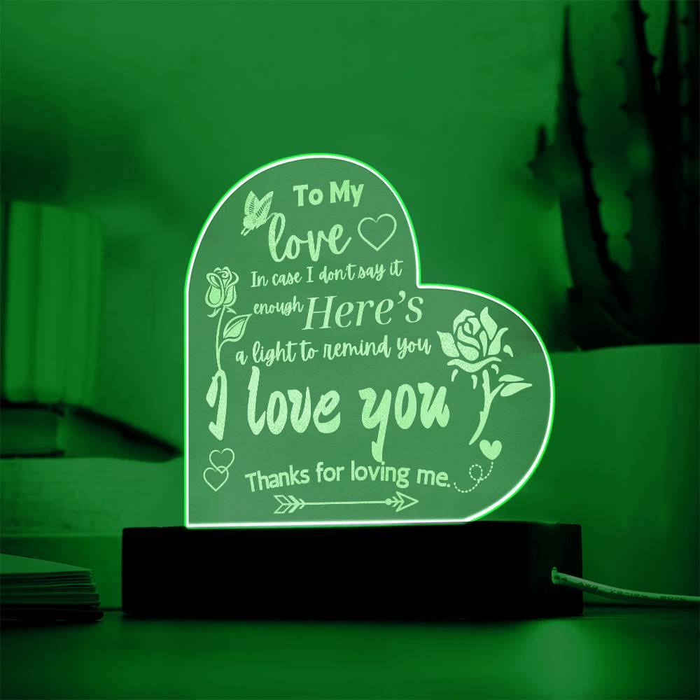 To My Love Light