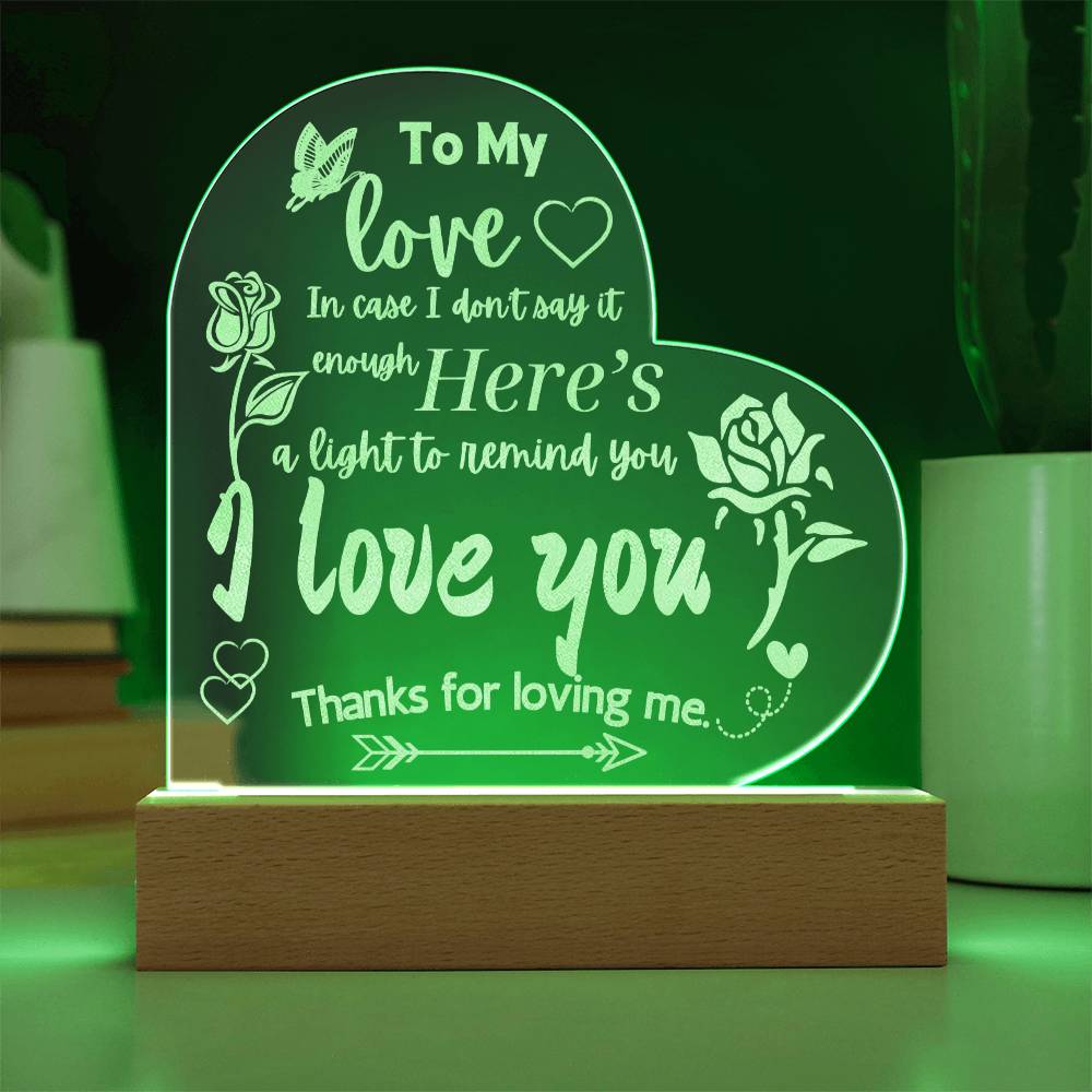 To My Love Light